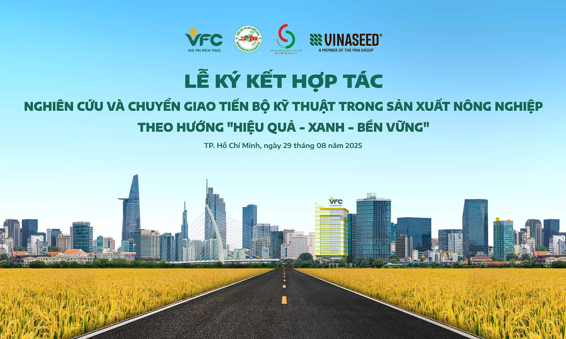 Lễ ký kết hợp tác “Nghiên cứu và chuyển giao tiến bộ kỹ thuật trong sản xuất nông nghiệp theo hướng Hiệu quả - Xanh, Bền vững”