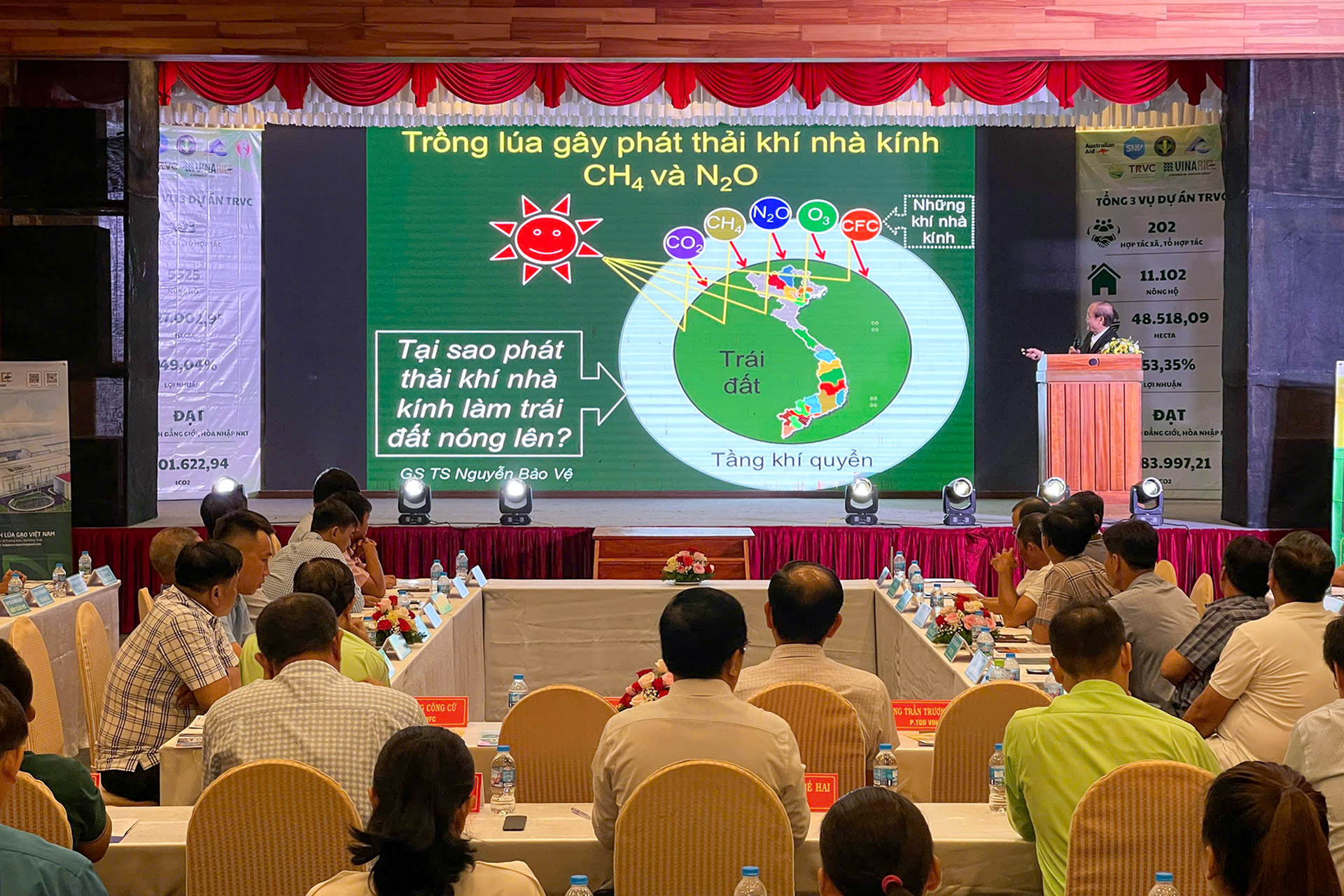GS.TS.NGUT NGUYEN BAO VE TRINH BAY THAM LUAN TAI CHUONG TRINH.